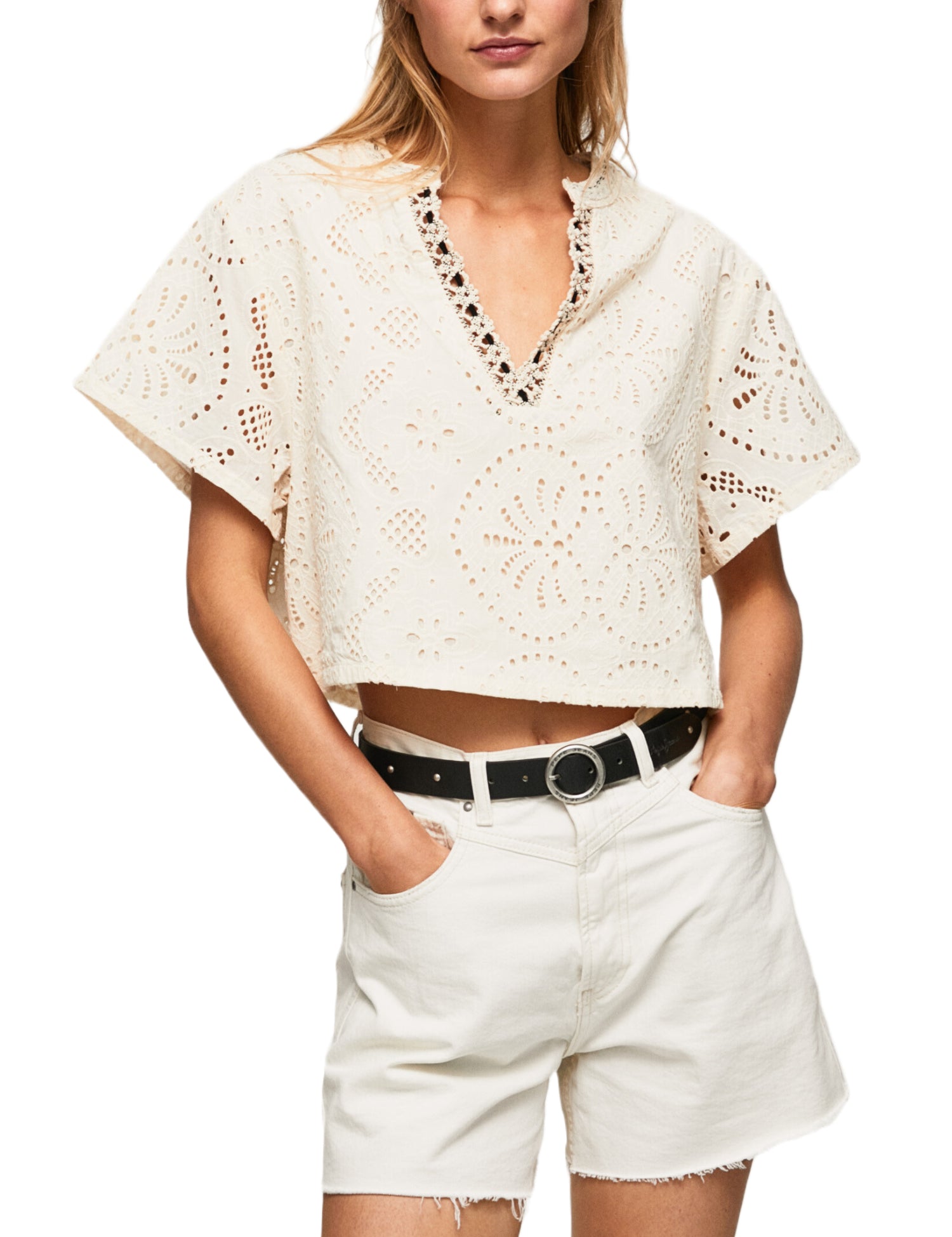 Bluse Beige Pepe Jeans