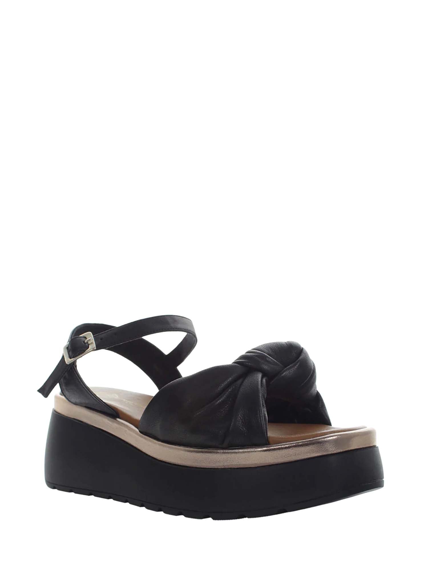 Sandali zeppa Nero Lumberjack