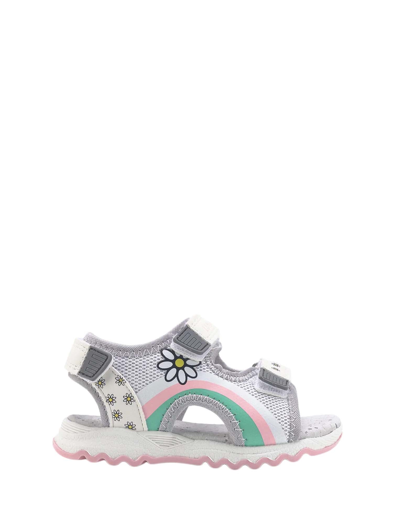 Sandali con strappi Bianco Rosa Lumberjack