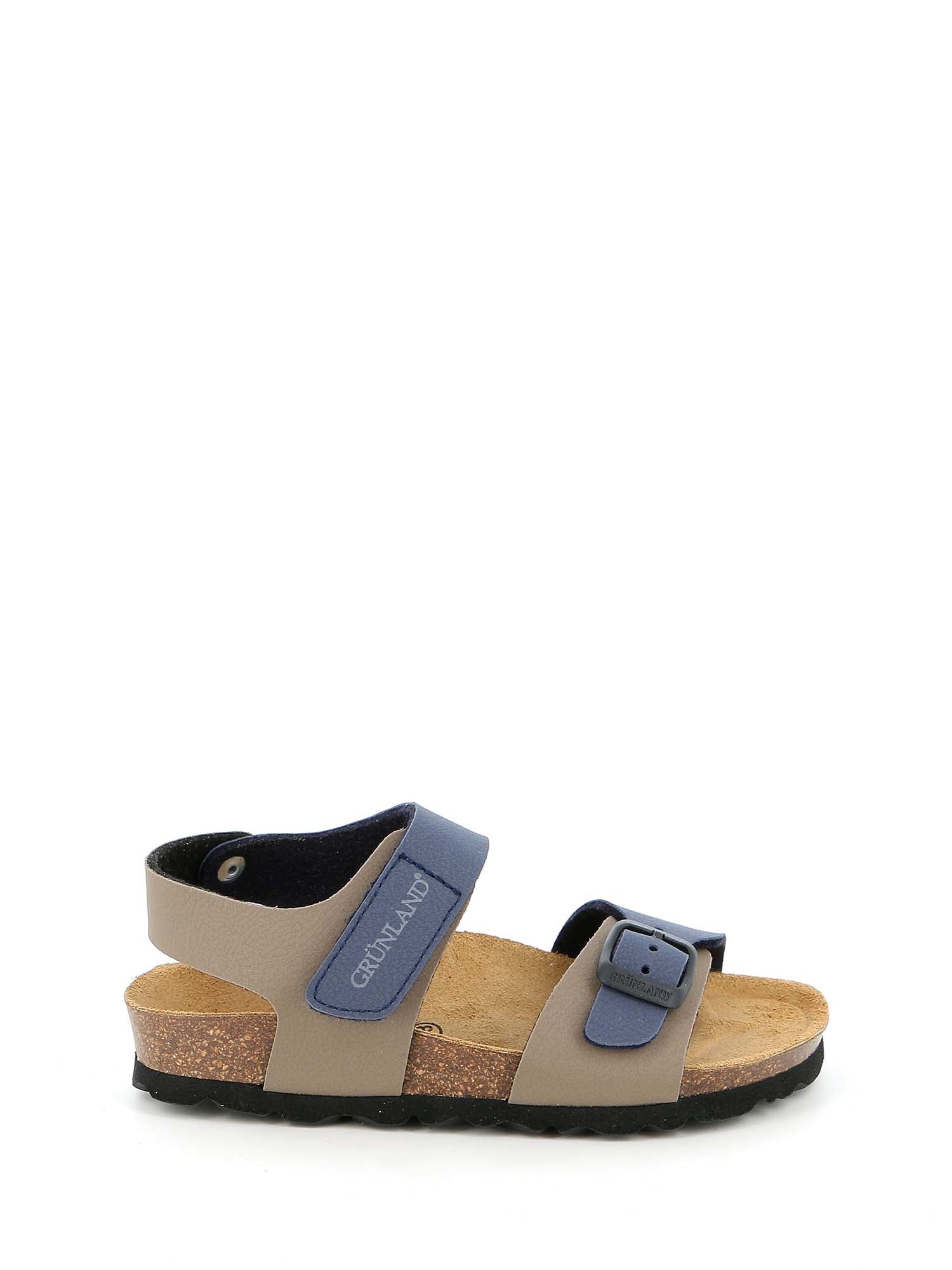 Sandali con strappi Blu Grunland Junior