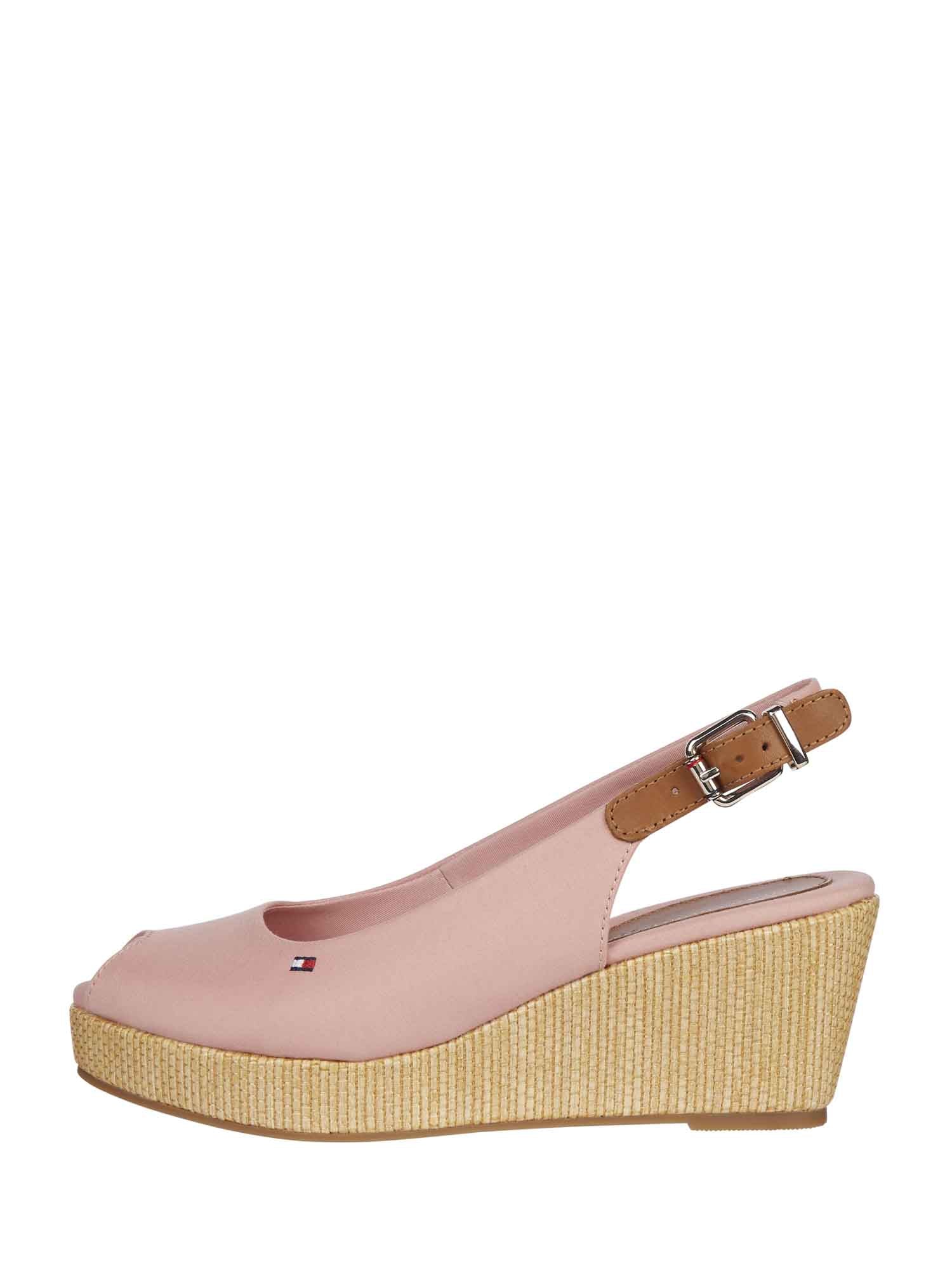 Sandali zeppa Rosa Tommy Hilfiger