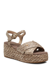 Sandali zeppa Marrone Wrangler