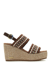 Sandali zeppa Marrone Wrangler