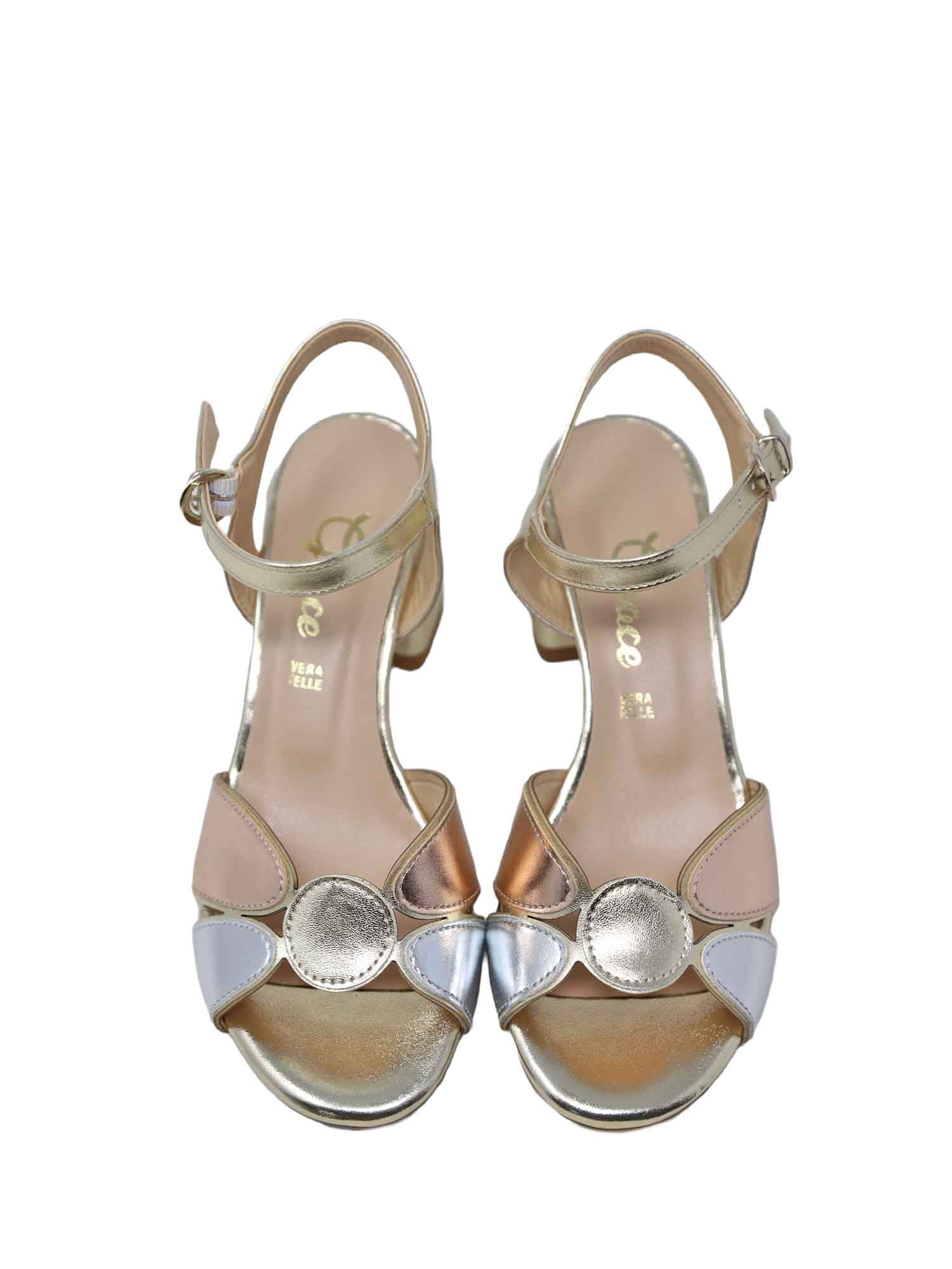 Sandali tacco Oro Grace Shoes