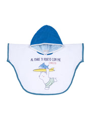 Accappatoio Bianco Blu Chicco