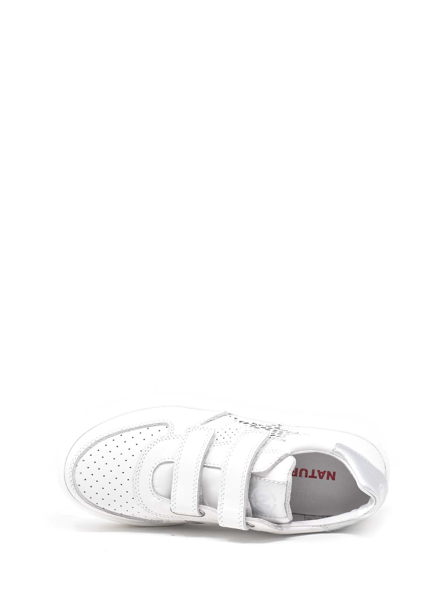 Scarpe con strappi Bianco Argento Naturino