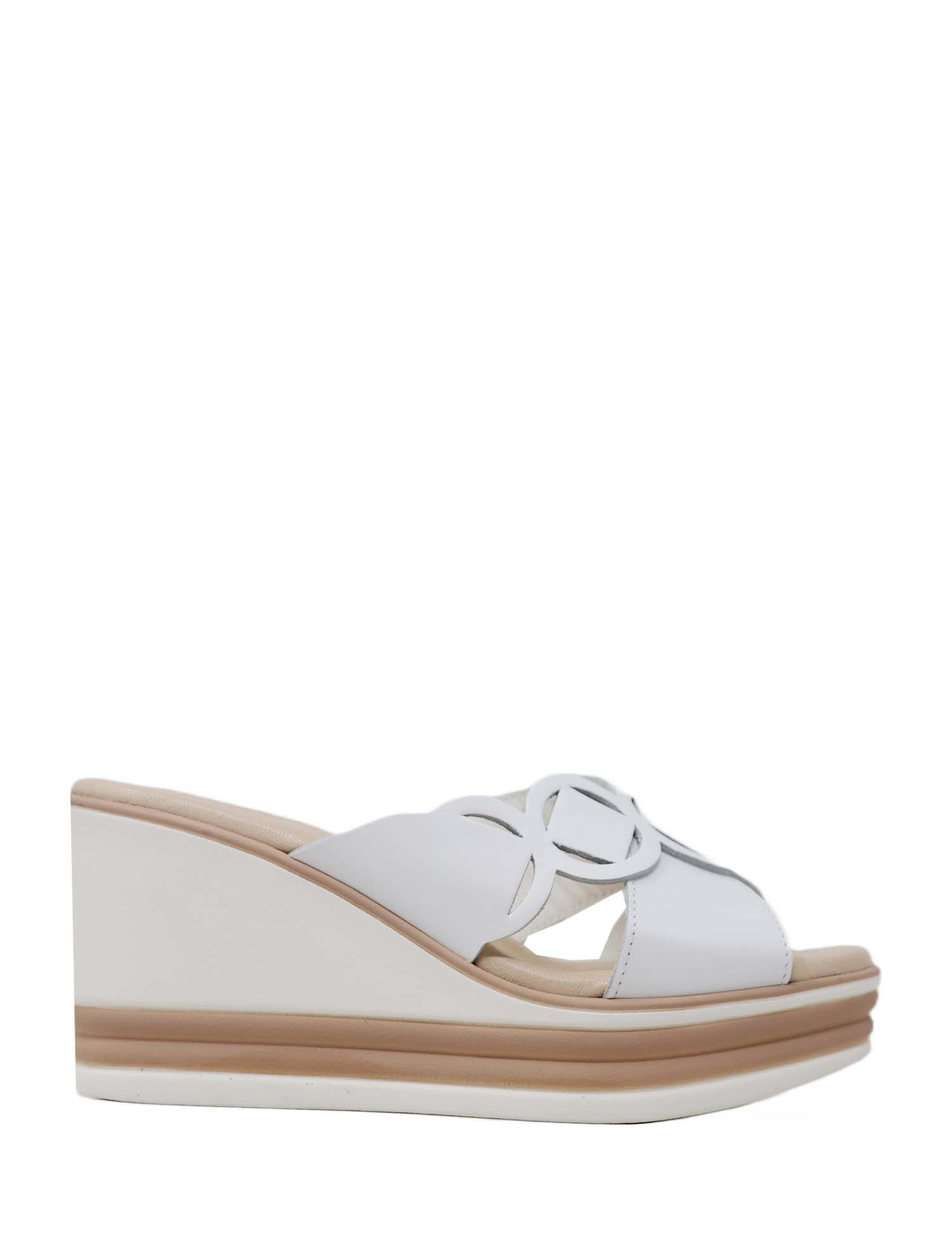 Sandali zeppa Bianco Susimoda