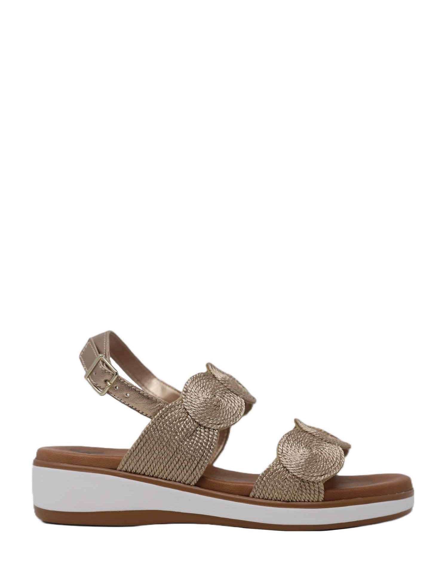 Sandali zeppa Marrone Susimoda
