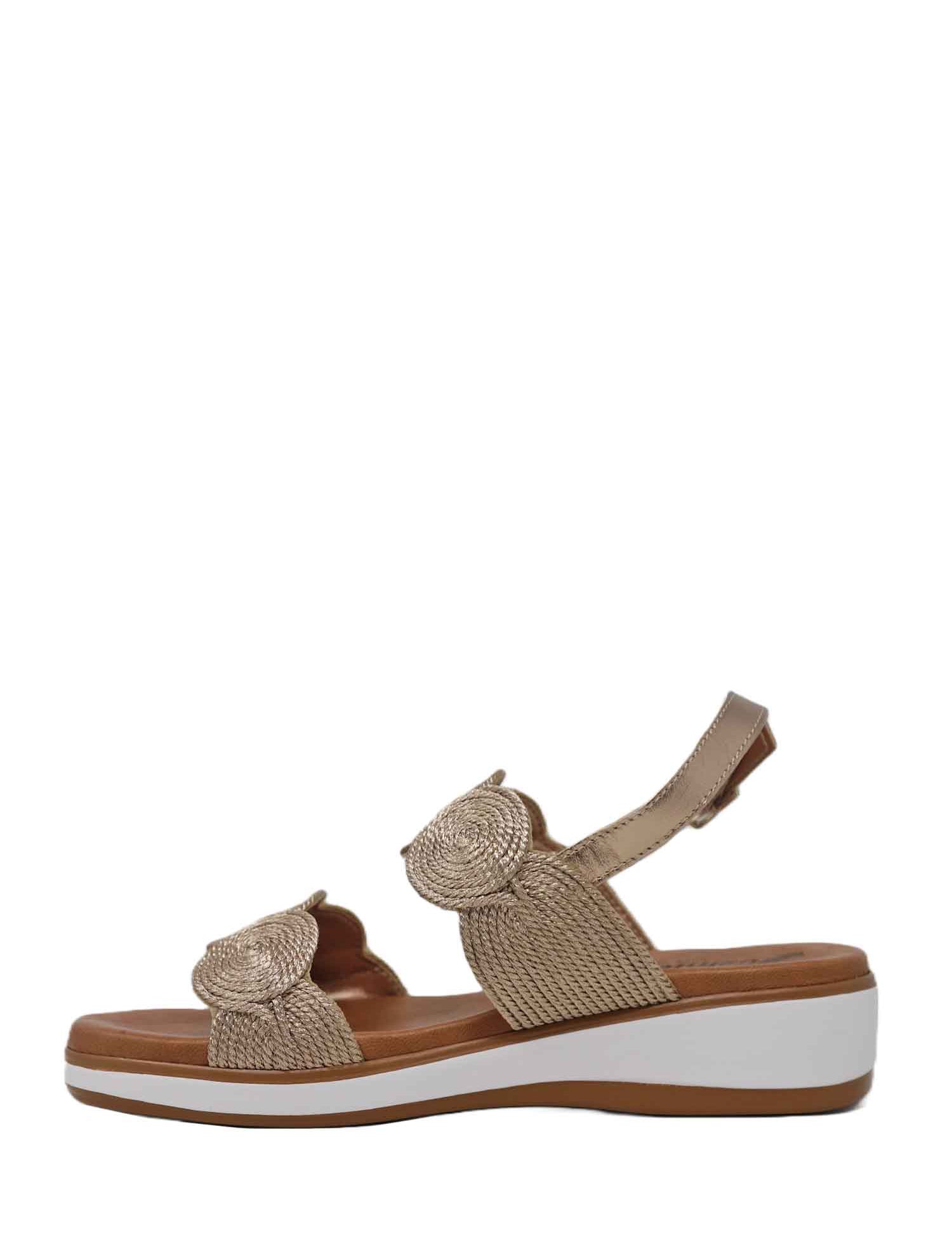 Sandali zeppa Marrone Susimoda