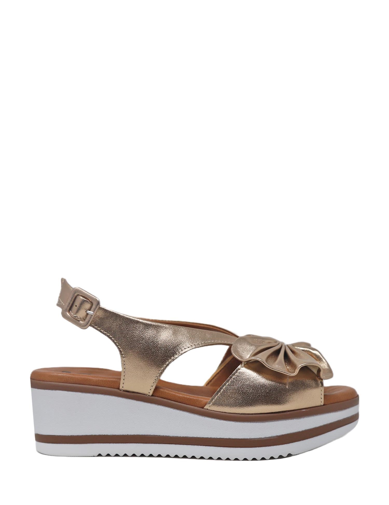 Sandali zeppa Marrone Susimoda