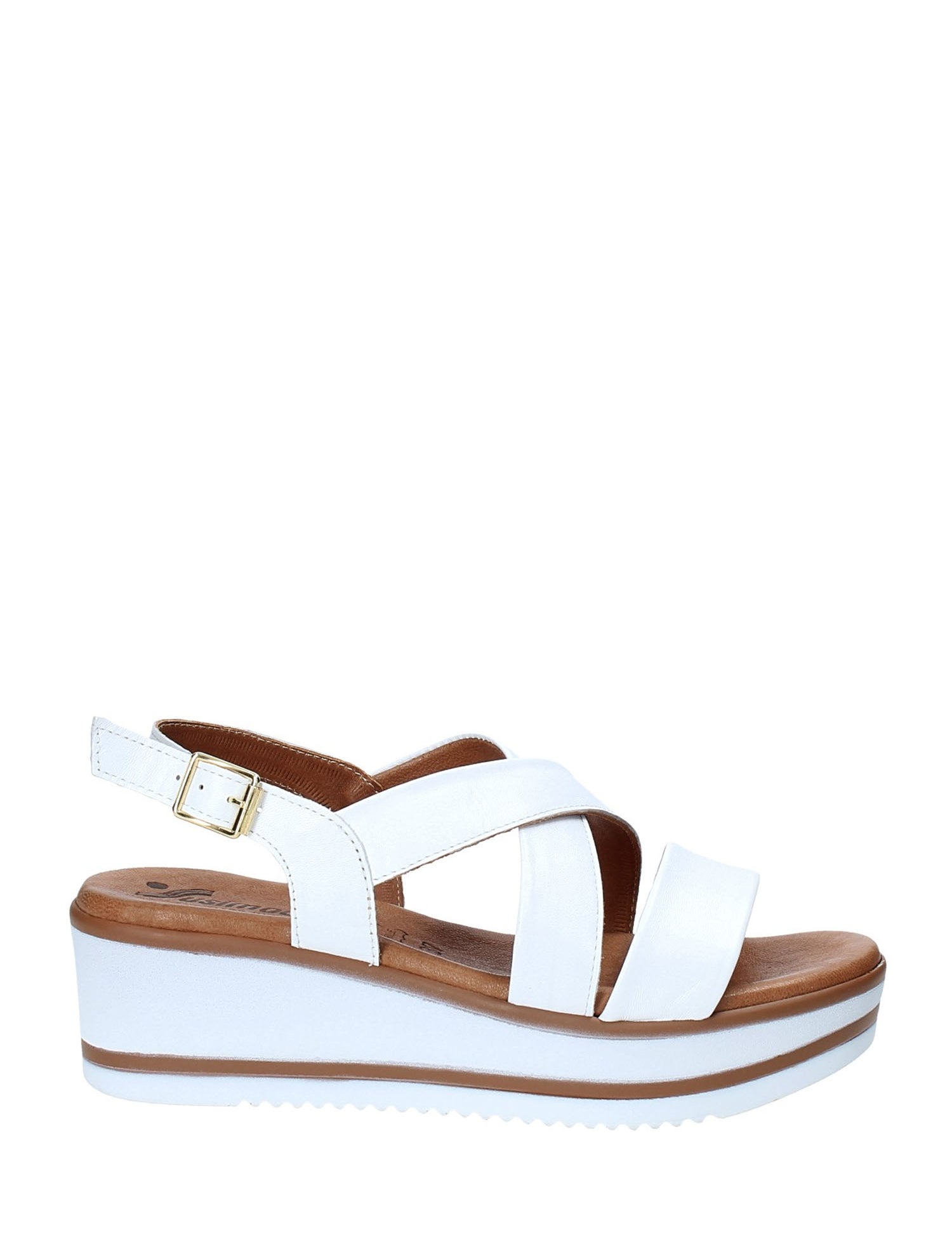 Sandali zeppa Bianco Susimoda