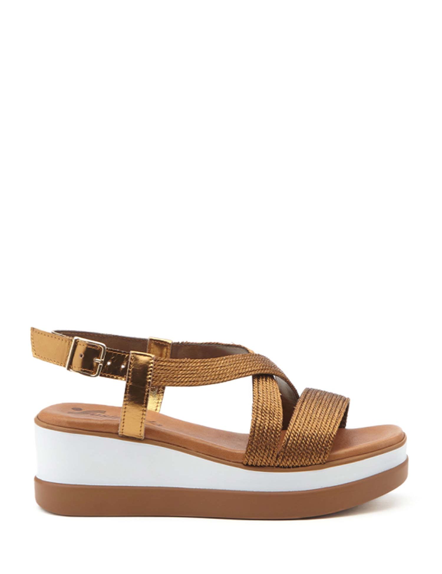 Sandali zeppa Marrone Susimoda