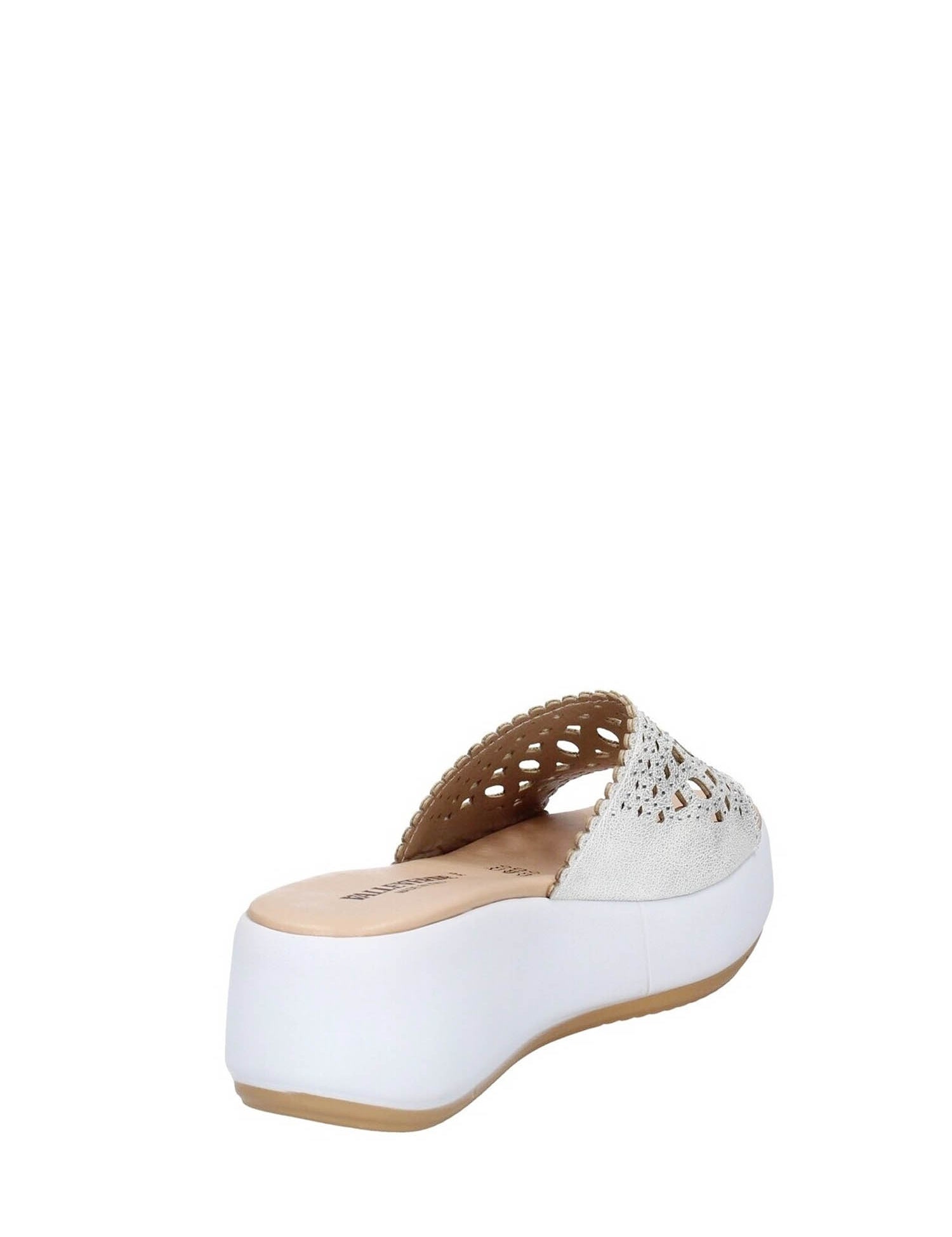 Sandali zeppa Bianco Valleverde