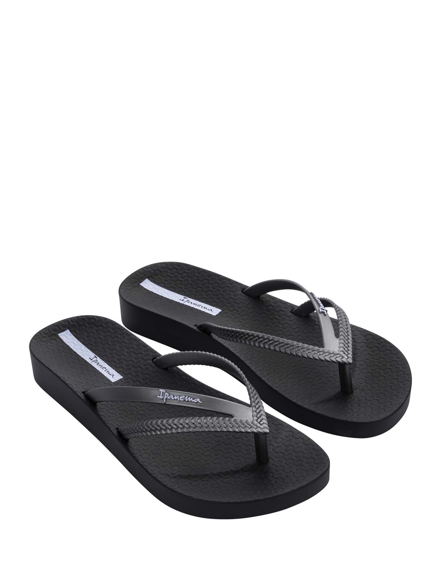 Infradito Nero Argento Ipanema