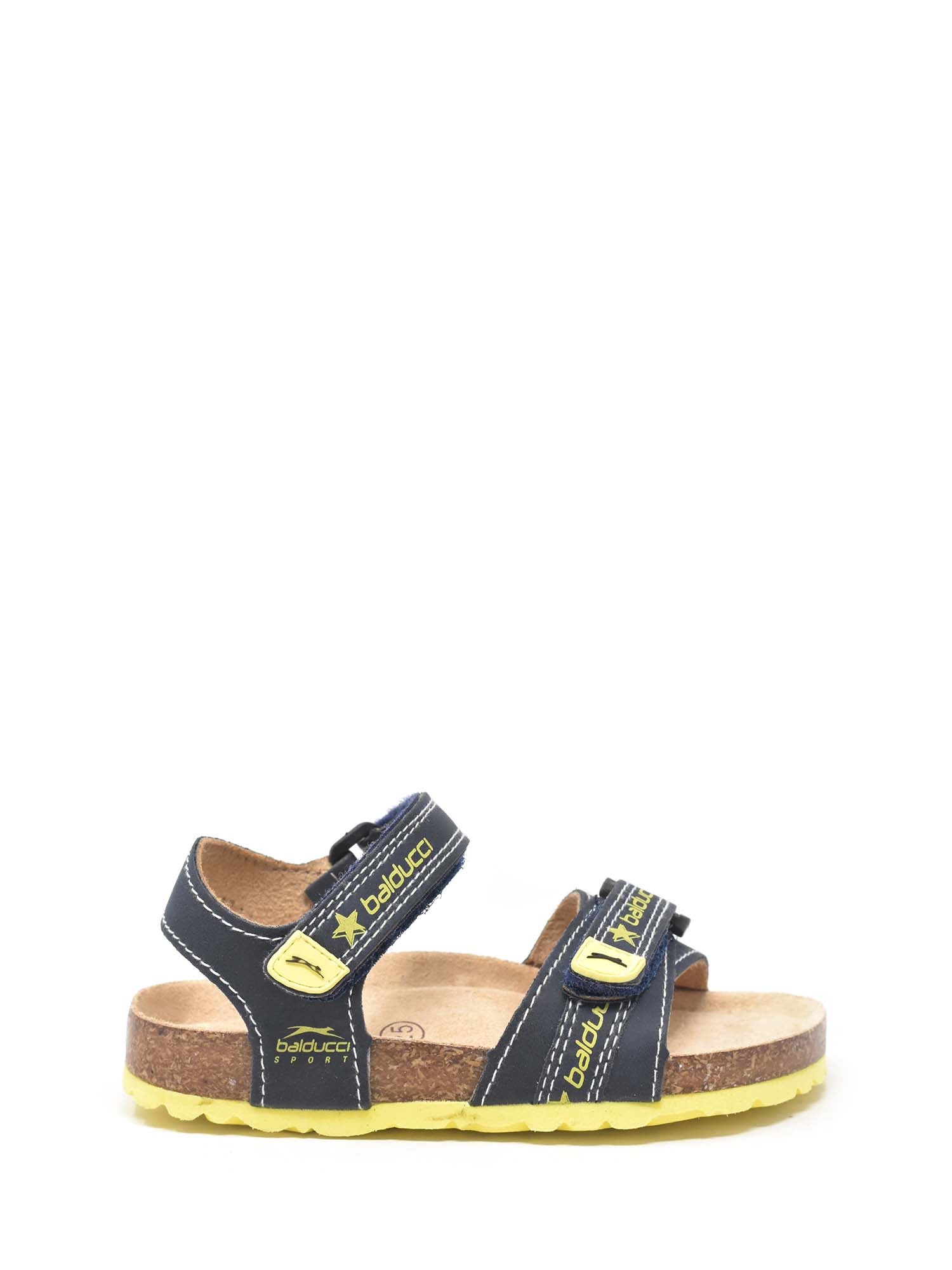 Sandali con strappi Blu Giallo Balducci