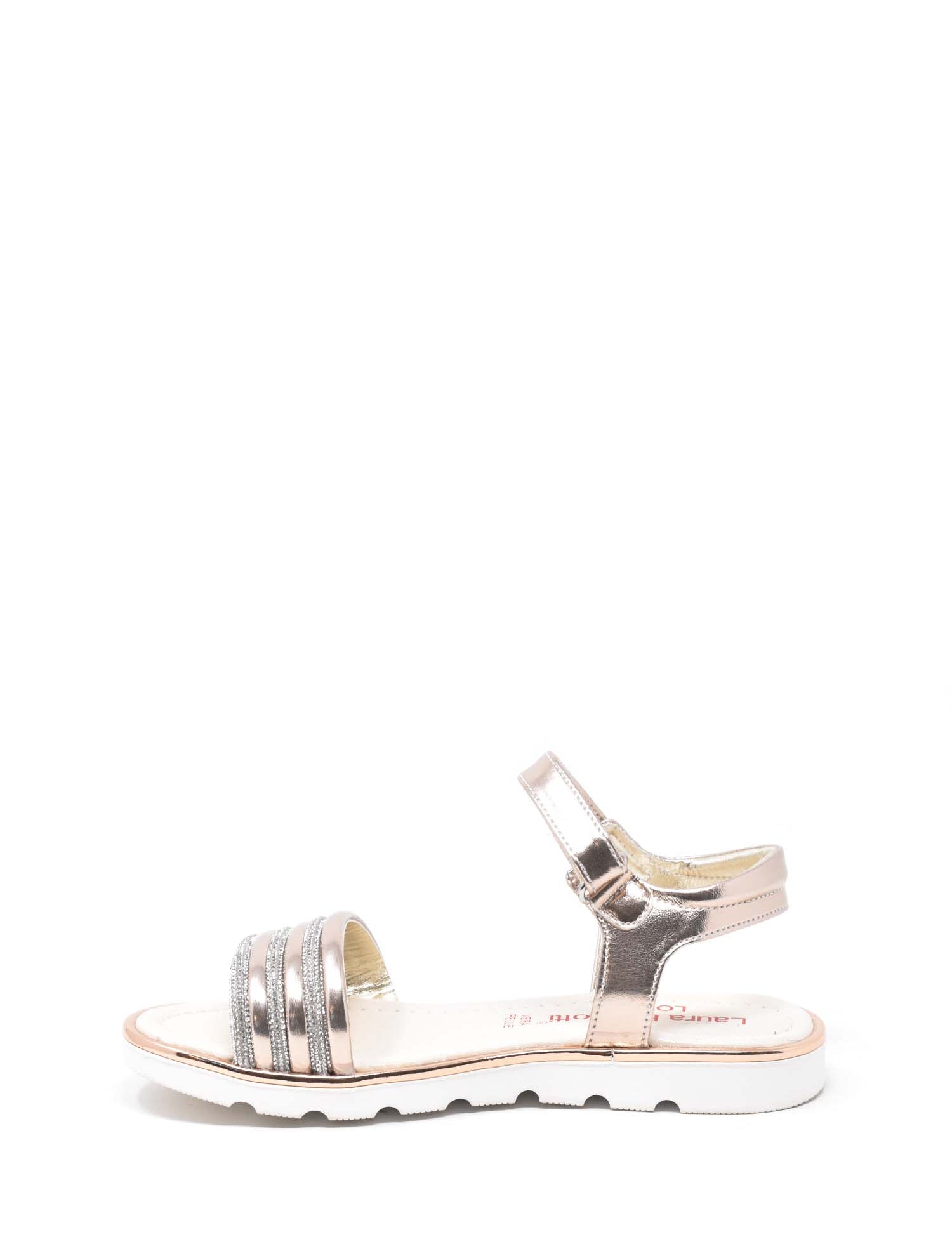 Sandali con strappi Oro Rosa Laura Biagiotti