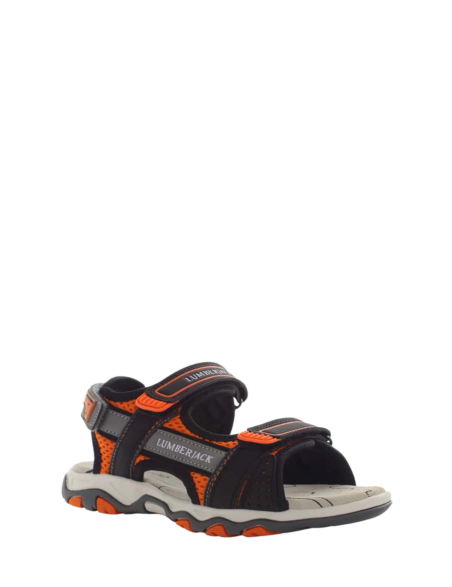 Sandali con strappi Nero Arancione Lumberjack