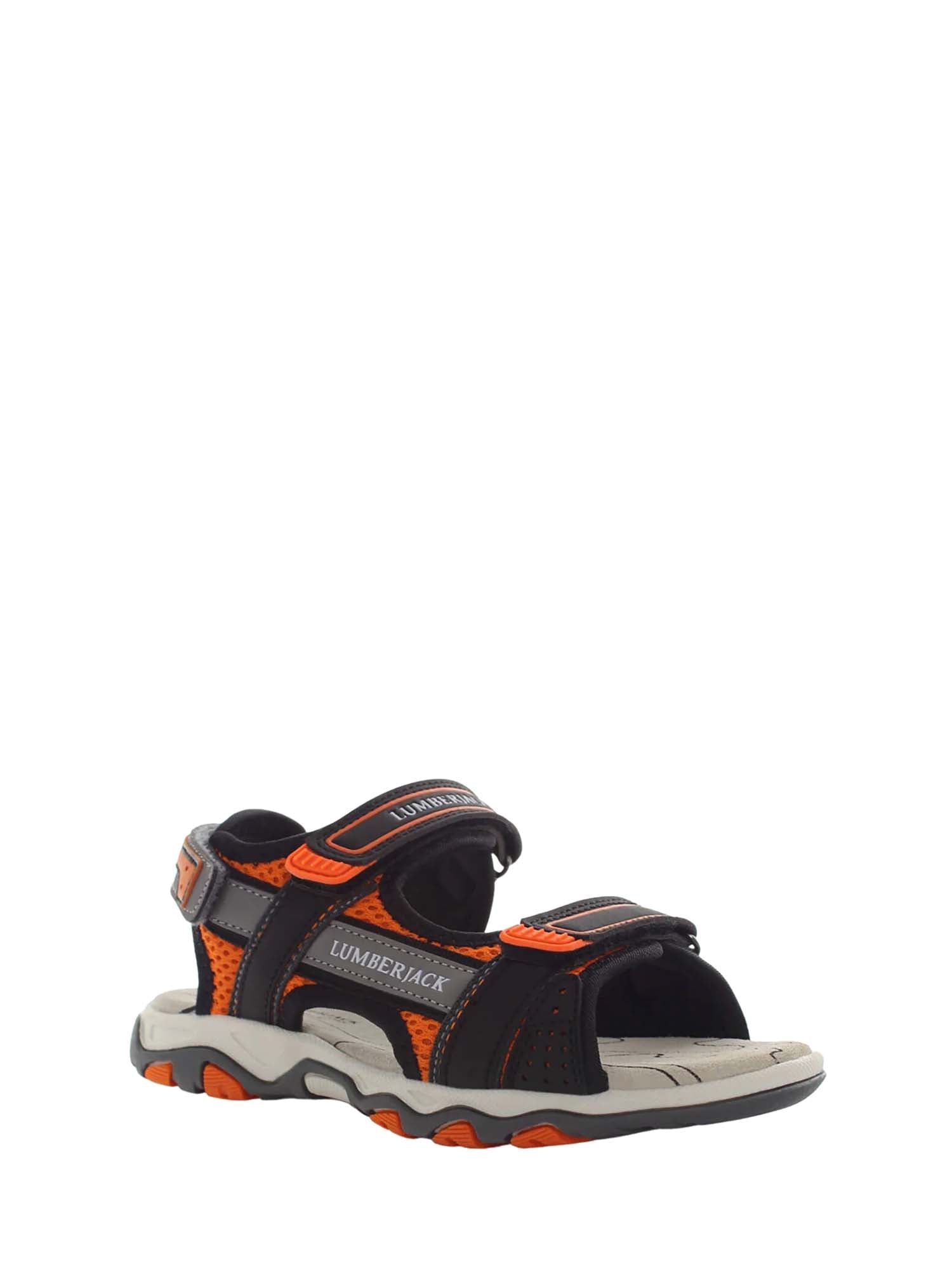 Sandali con strappi Nero Arancione Lumberjack