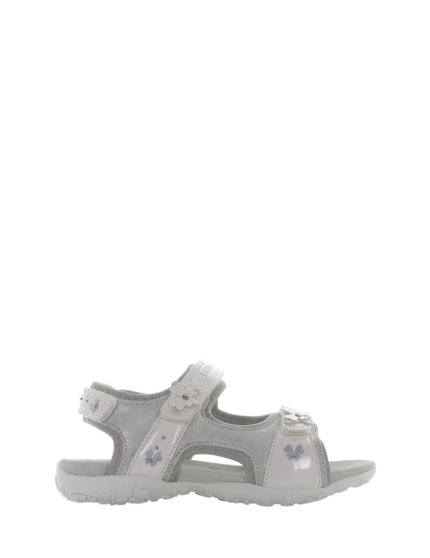 Sandali con strappi Bianco Argento Lumberjack