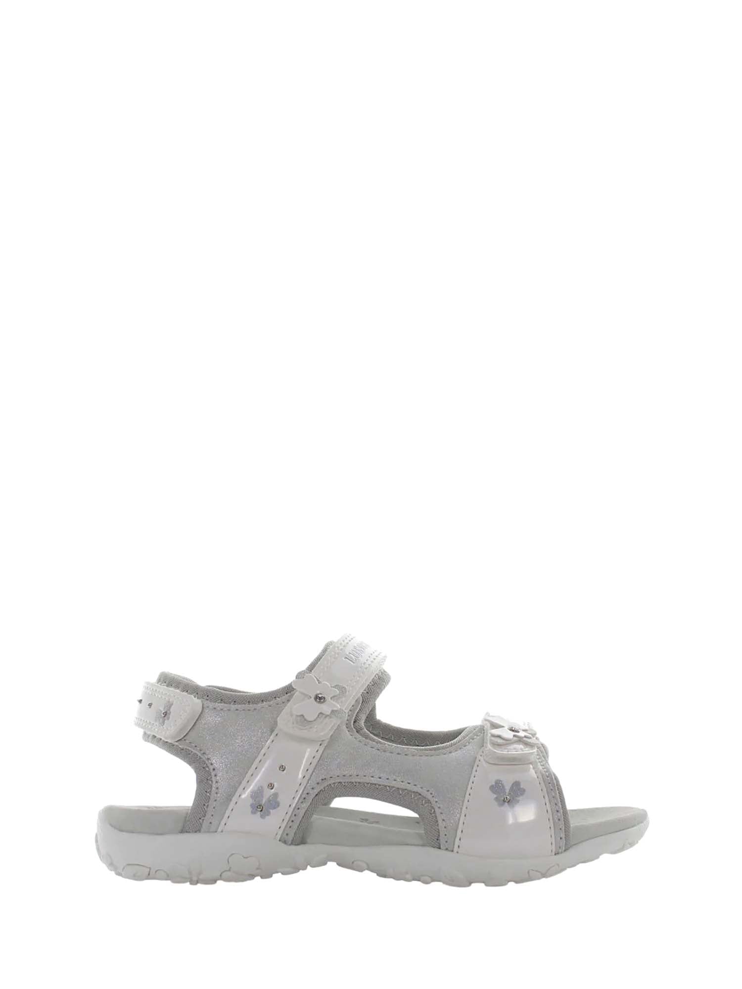 Sandali con strappi Bianco Argento Lumberjack
