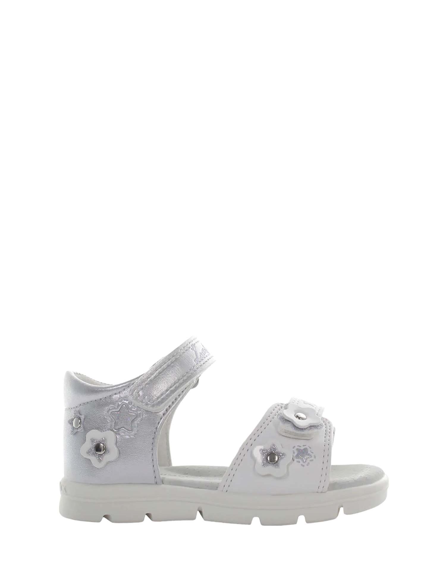 Sandali con strappi Bianco Argento Lumberjack