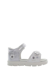 Sandali con strappi Bianco Argento Lumberjack