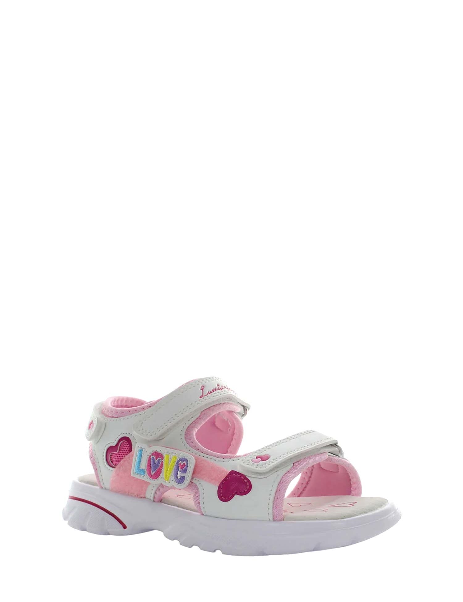 Sandali con strappi Bianco Rosa Lumberjack