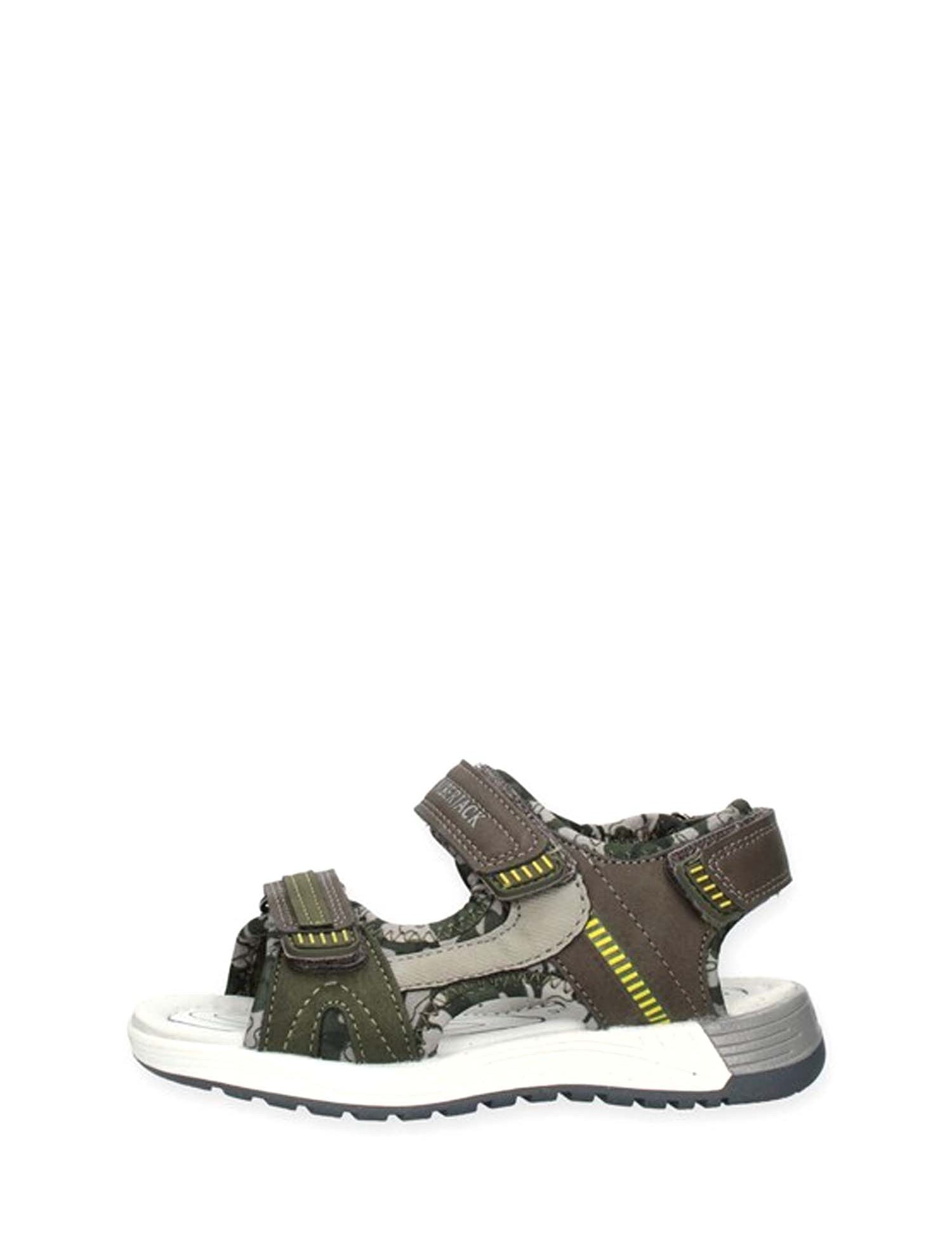 Sandali con strappi Tortora Lumberjack