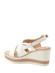 Sandali zeppa Bianco Susimoda