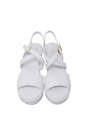 Sandali zeppa Bianco Grace Shoes