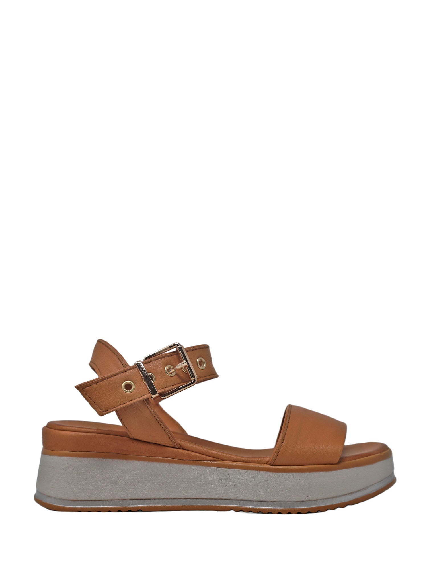 Sandali zeppa Marrone Grace Shoes