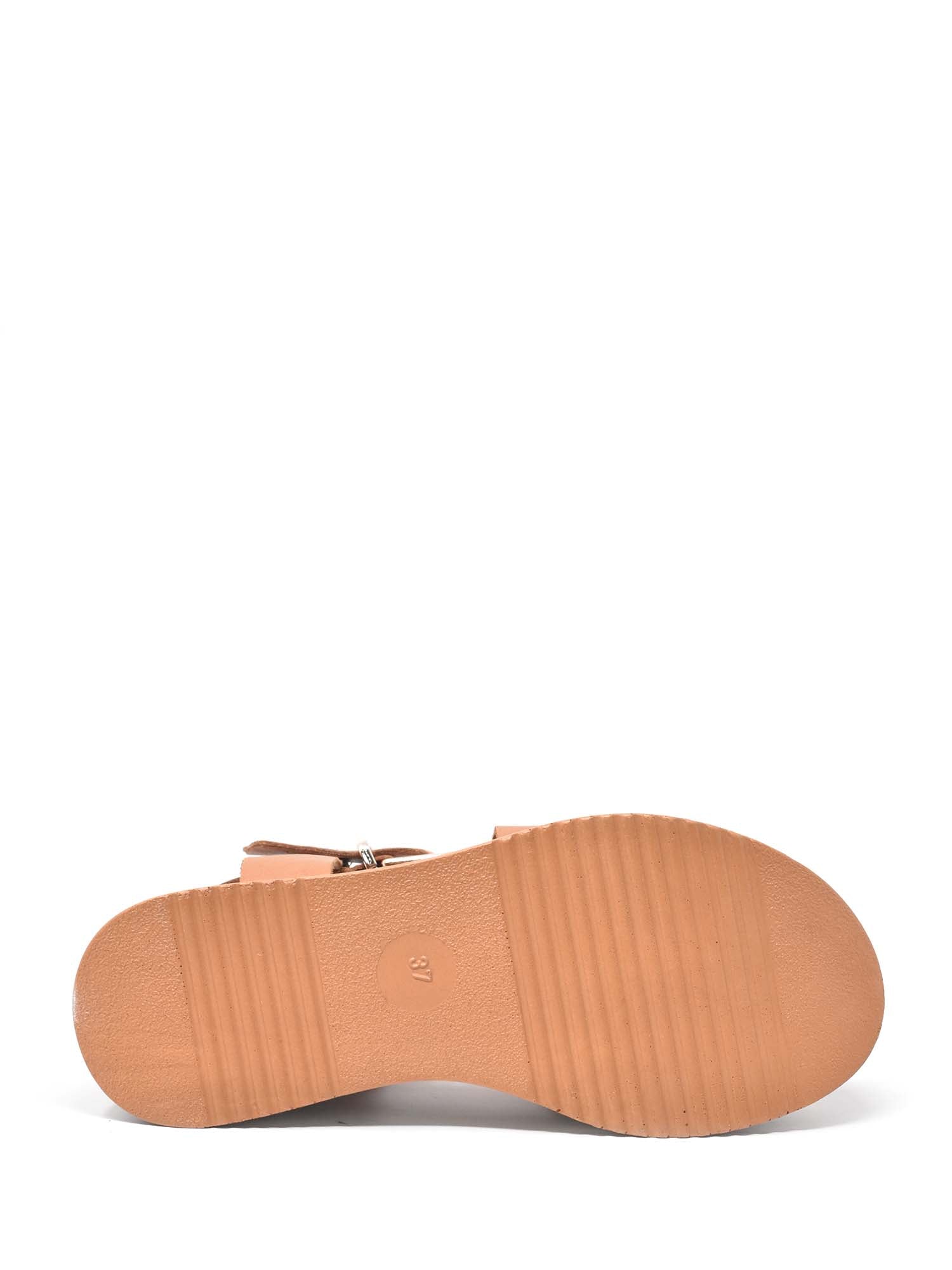Sandali zeppa Marrone Grace Shoes