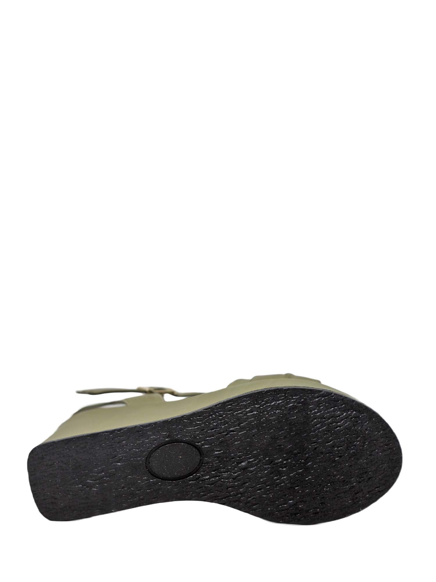 Sandali zeppa Verde Grace Shoes