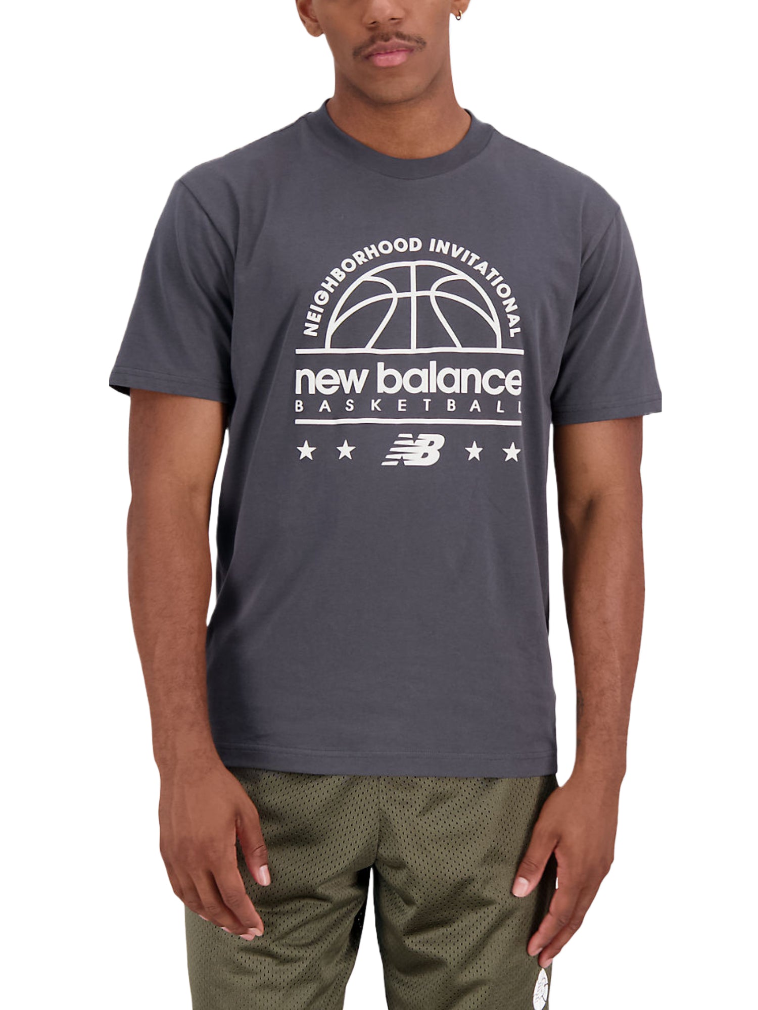 T-shirt Grigio New Balance