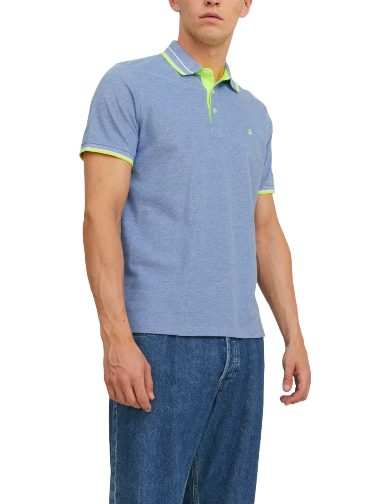 Polo Celeste Verde Jack&jones