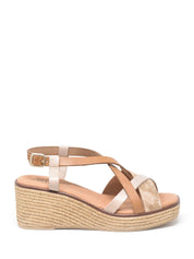 Sandali zeppa Marrone Cinzia Soft