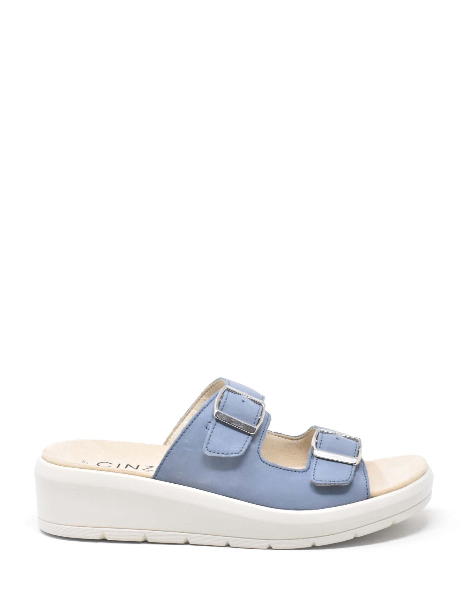 Sandali zeppa Blu Cinzia Soft