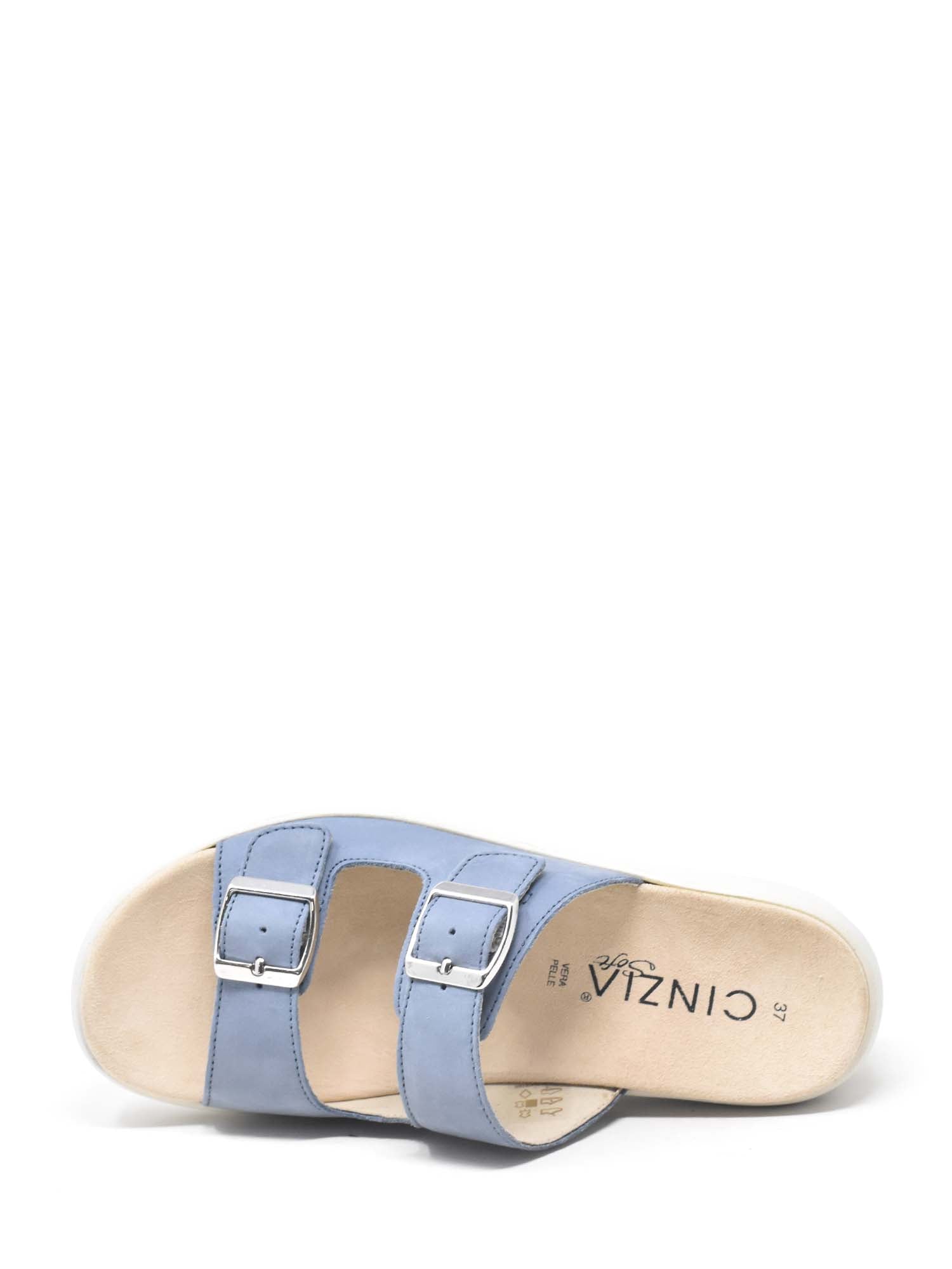 Sandali zeppa Blu Cinzia Soft