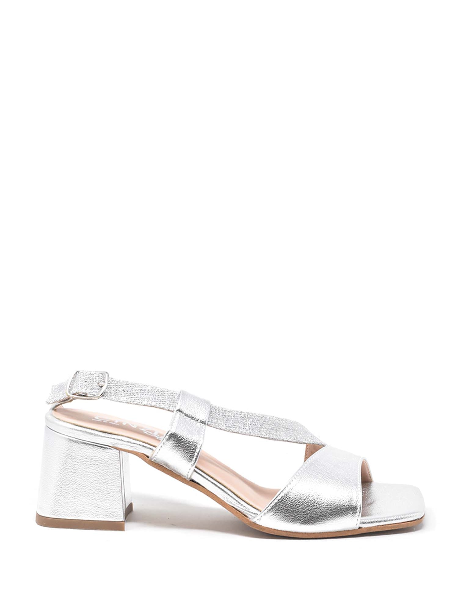 Sandali tacco Argento Cinzia Soft