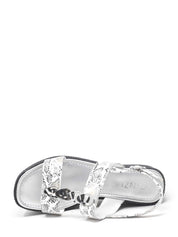 Sandali zeppa Bianco Argento Cinzia Soft