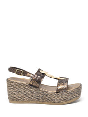 Sandali zeppa Marrone Cinzia Soft