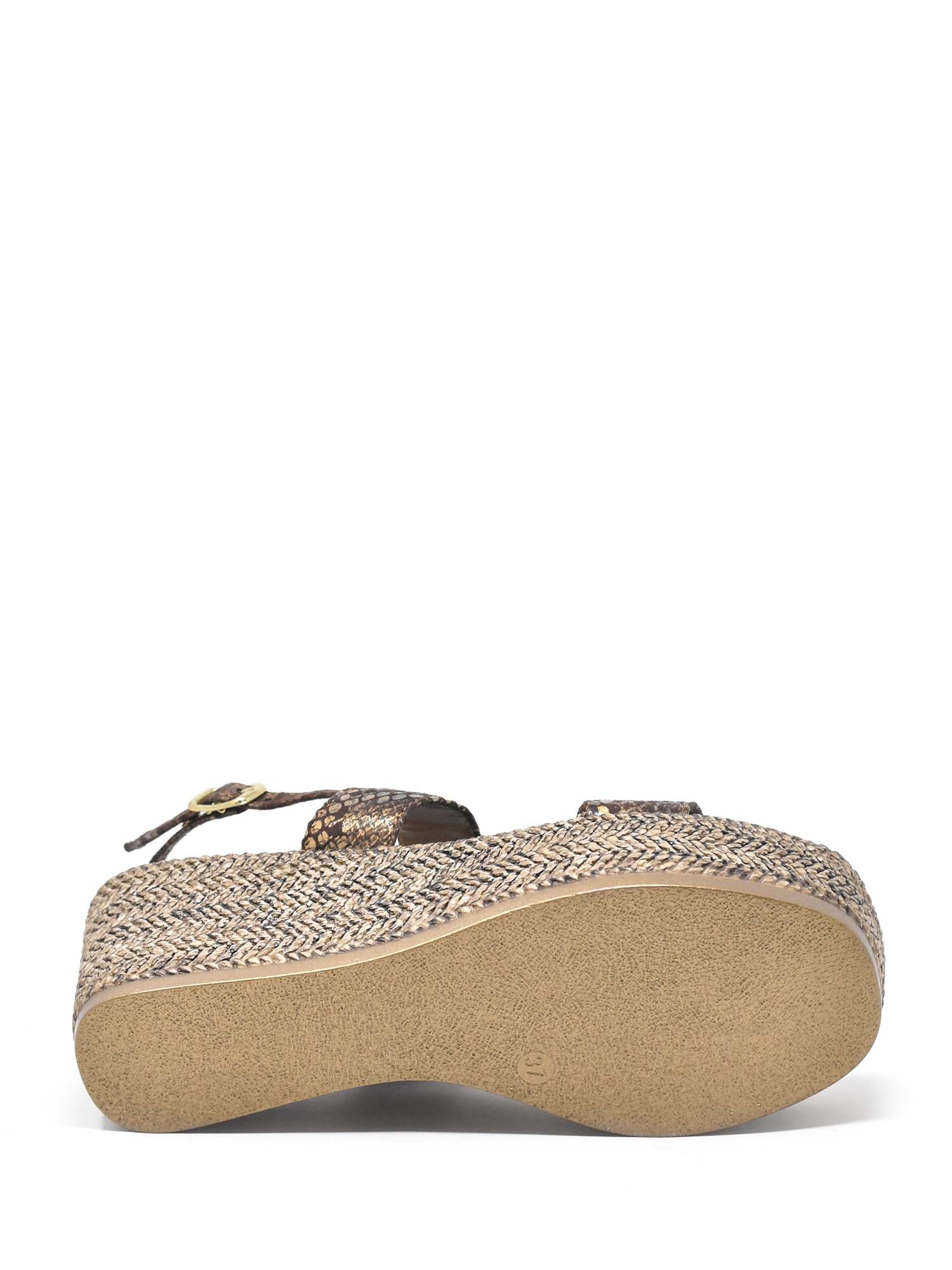 Sandali zeppa Marrone Cinzia Soft