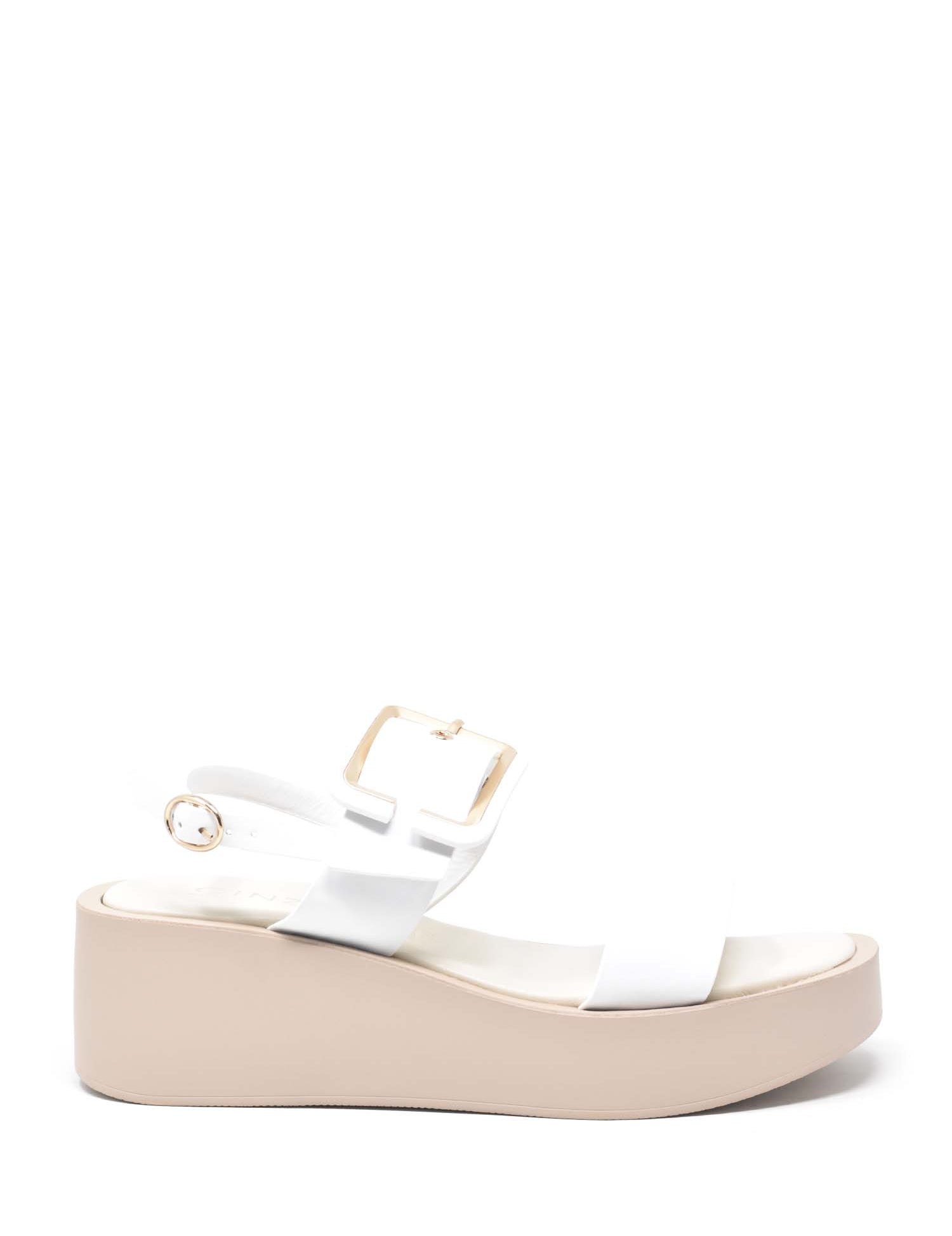 Sandali zeppa Bianco Cinzia Soft