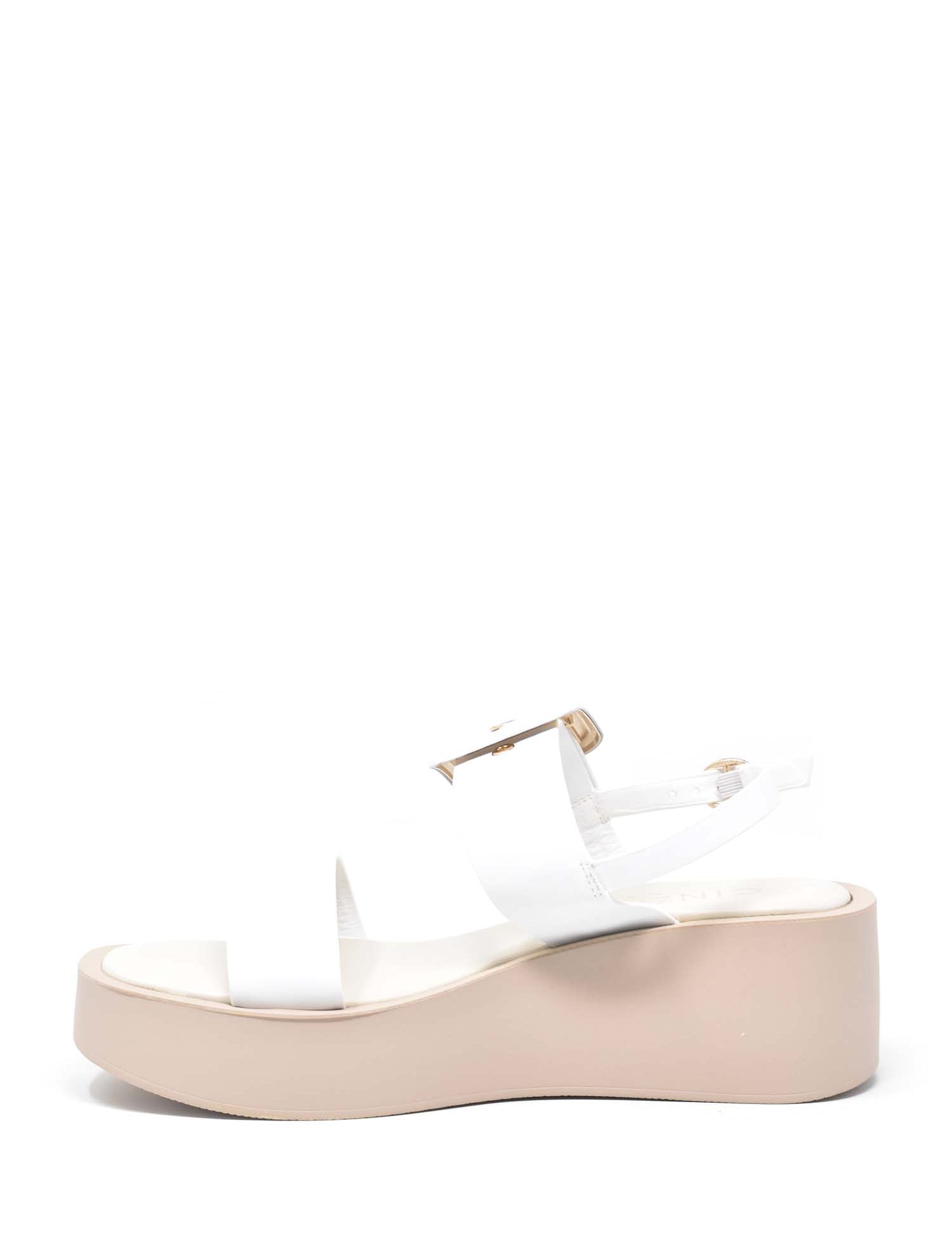 Sandali zeppa Bianco Cinzia Soft
