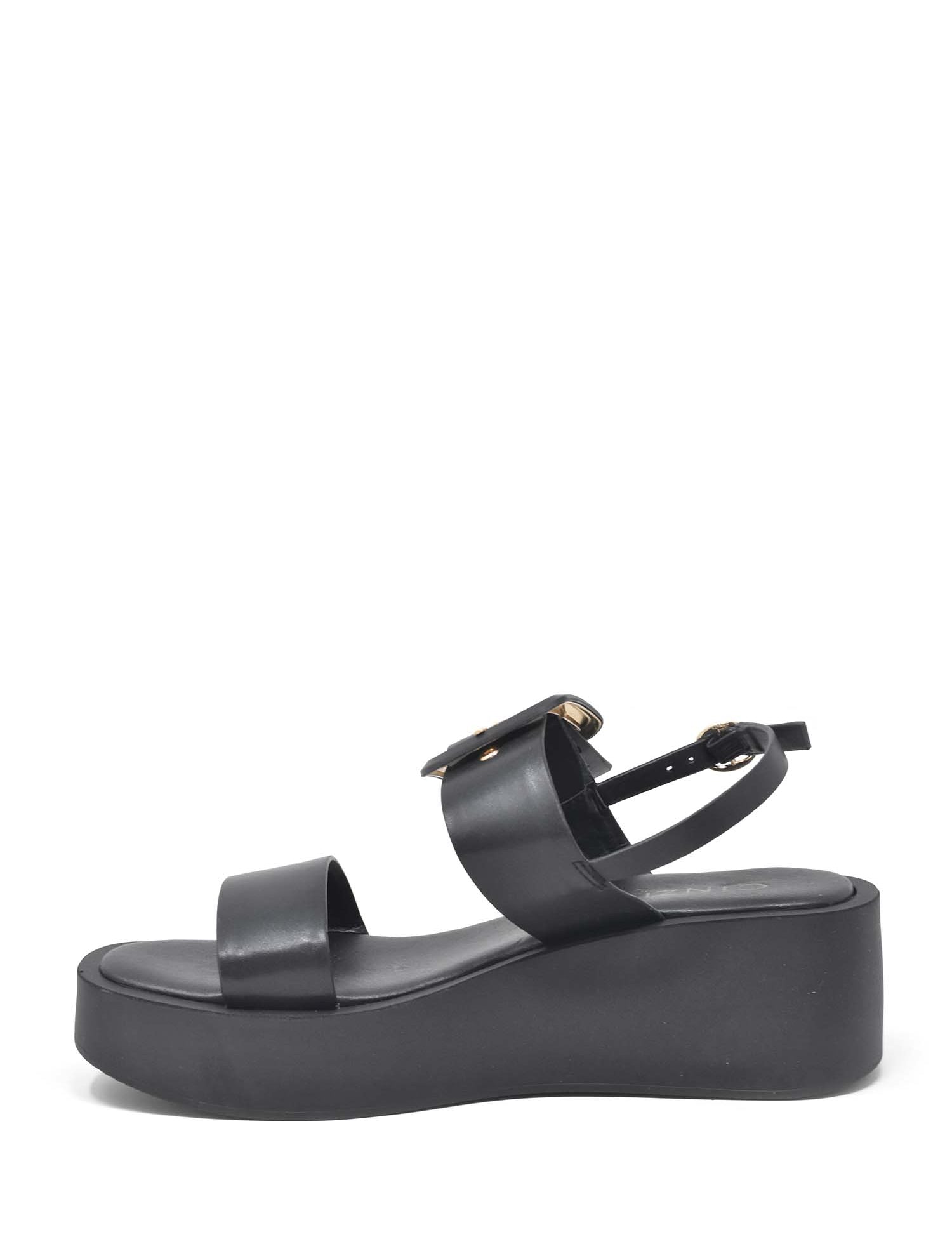 Sandali zeppa Nero Cinzia Soft