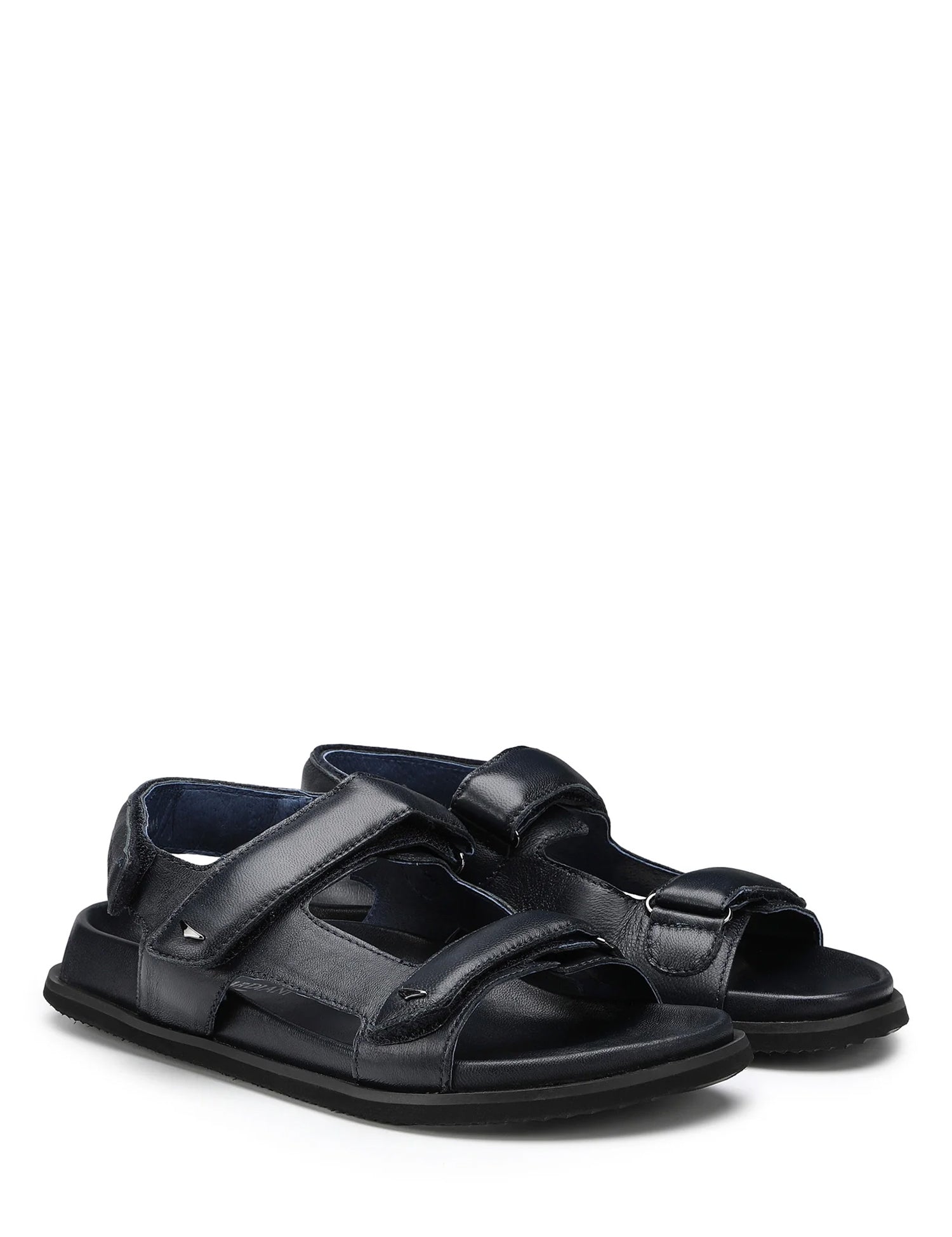 Sandali con strappi Blu Alberto Guardiani
