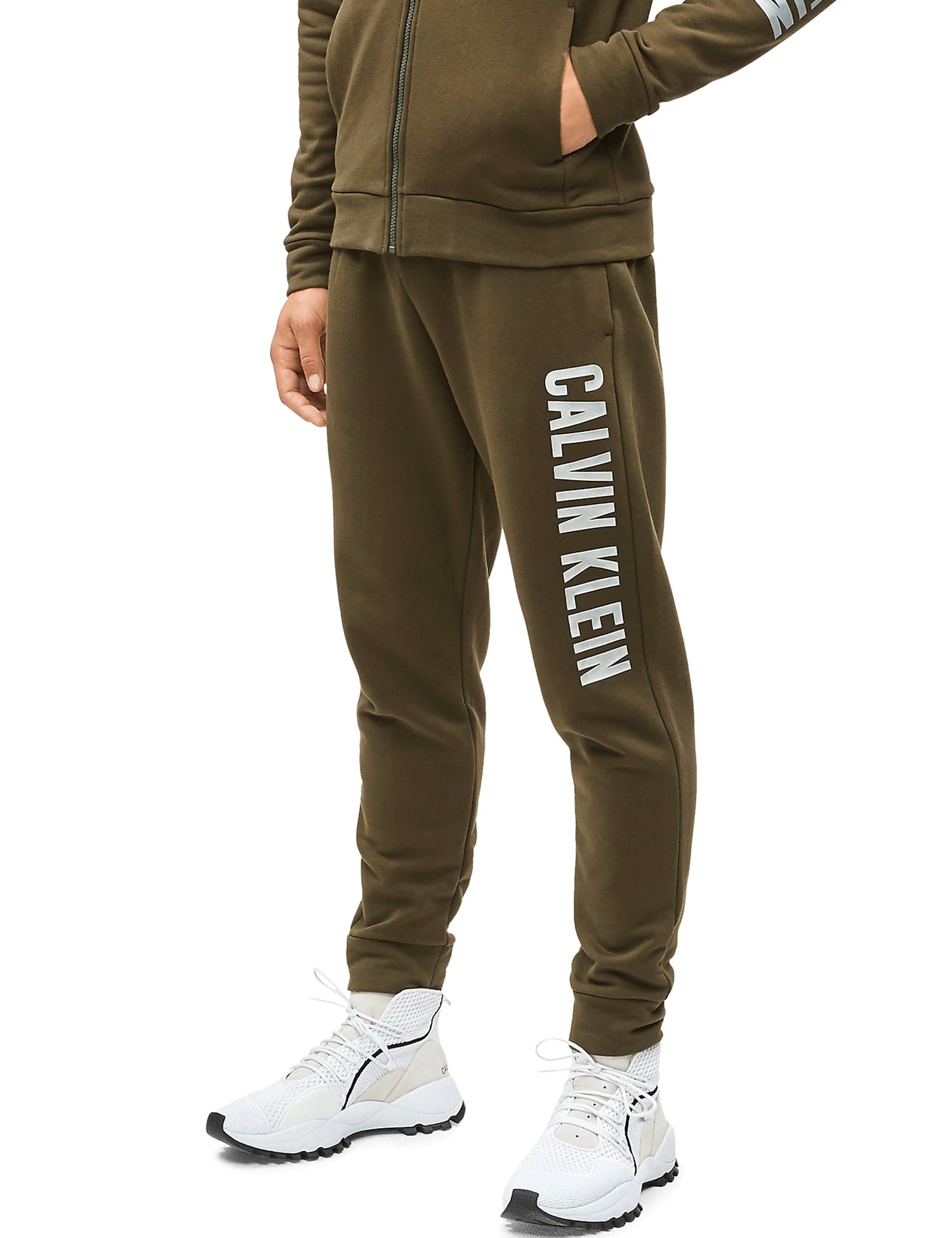 Pantaloni sportivi Verde Calvin Klein Performance 